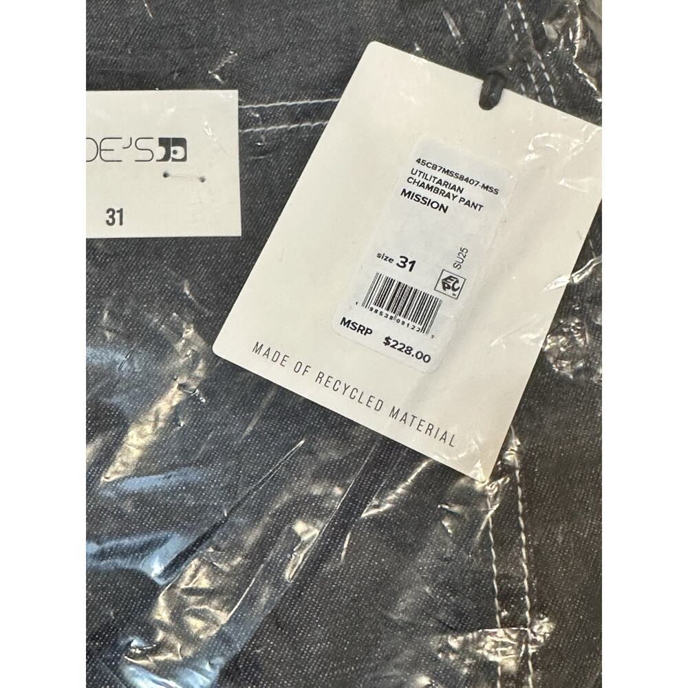 Joe’s Jeans UTILITARIAN CHAMBRAY PANT 31 MISSION NWT $228 - Picture 9 of 10